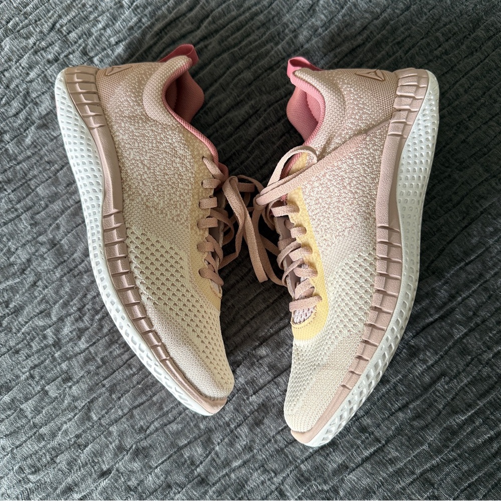 Reebok Women's Pink and Cream Athletic Shoes